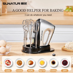 Frullatore a immersione SUNATUR 3 in 1: miscelazione e impasto potenti